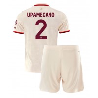 Camiseta Bayern Munich Dayot Upamecano #2 Tercera Equipación Replica 2024-25 para niños mangas cortas (+ Pantalones cortos)